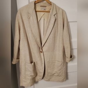 Aritzia Le Fou Linen Colour Jacket / Blazer size 6